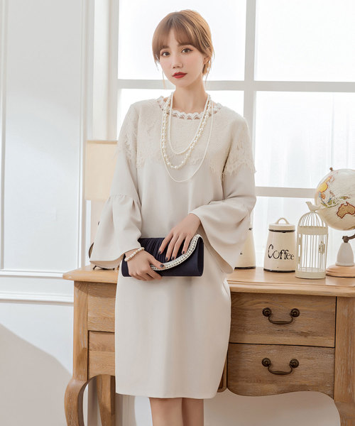 Dress Star 胸元レースデザインパーティードレス 結婚式ワンピース Buyee An Online Proxy Shopping Service Shop At Zozotown Bot Online
