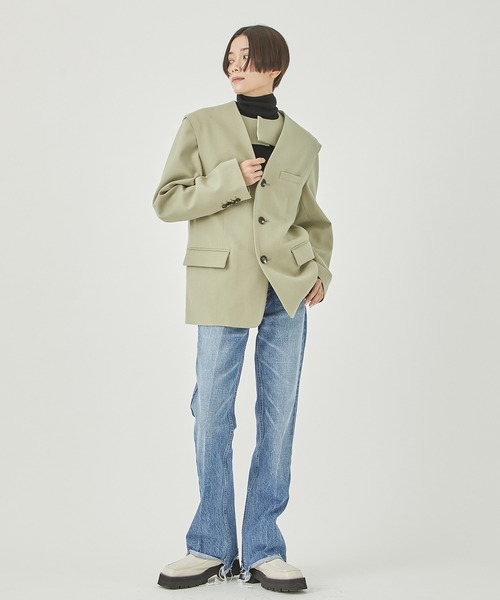 INSCRIRE | 【INSCRIRE/アンスクリア】002 Flare Denim/フレアデニム