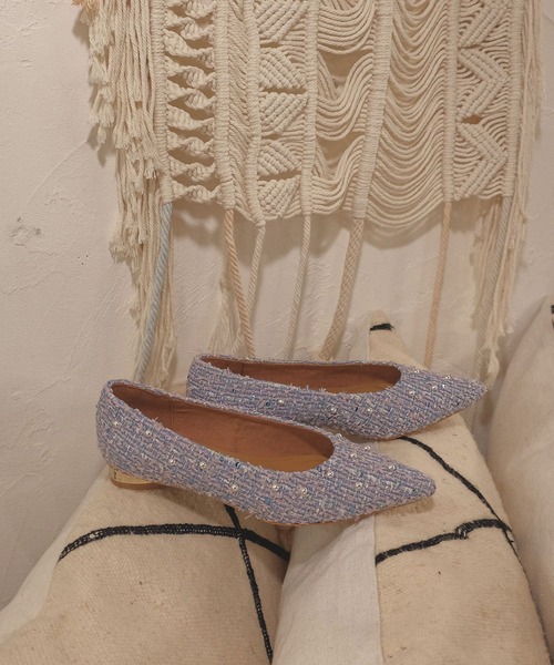 Daniella & GEMMA パールモチーフ フラットシューズ 23.5 Daniella & GEMMA ONLINE STORE – パールモチーフフラット