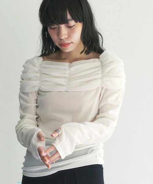 SORIN/ソリン Asymmetry Ruffled Long T-shirt sorin Asymmetry Ruffled Long T-shirt