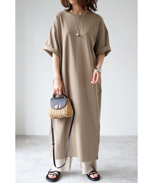Bonjour Sagan 21 S S 新作 バックスリットロングワンピース Buyee ต วกลางช อปป งจากร านค าญ ป น ซ อจากzozotown