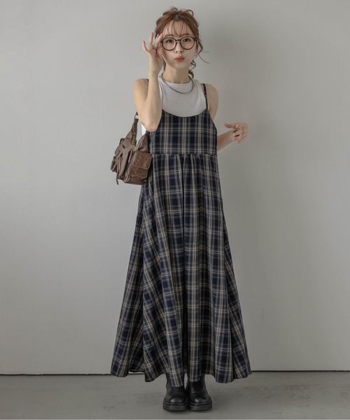 ■未使用品Afternoon Tea Wardrobeリバティプリントワンピース Afternoon Tea ワンピース 「WEB限定」タックワンピース