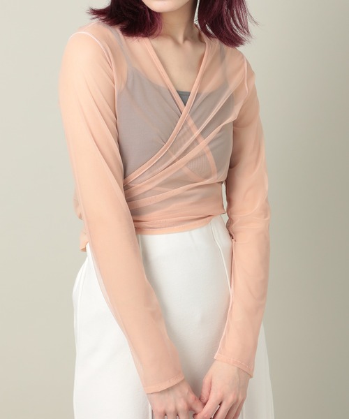 SIMONE WILD | 【simone wild】NET WRAP BLOUSE - Buyee, an Online