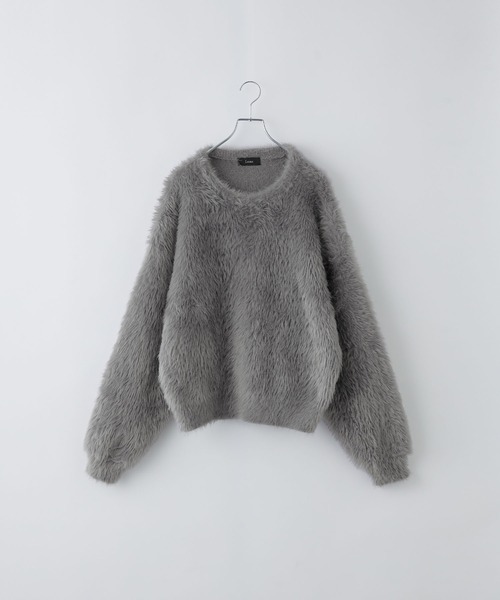 LOOSE/ルース | プラッシュシャギーニット/グラデーション/ボーダー