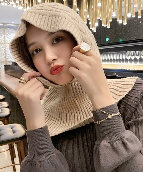 todayful ウールバラクラバ TODAYFUL ハンドニットバラクラバ ニット帽