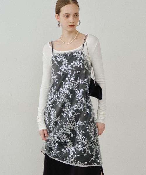 yae original flower print キャミワンピース yae original flower print キャミワンピース