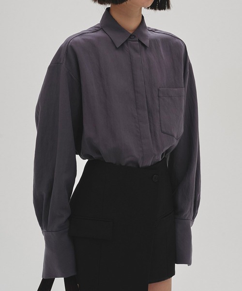 TODAYFUL | 【TODAYFUL/トゥデイフル】Sliky Pocket Shirts/シルキー
