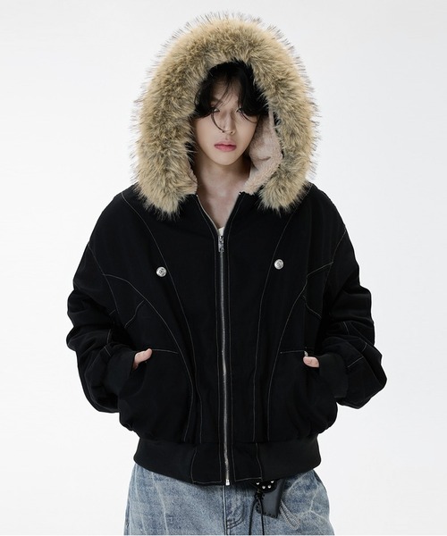 JOHNNY WOLF | LOUSSIER 2WAY ファー フード ミリタリー ビッグ