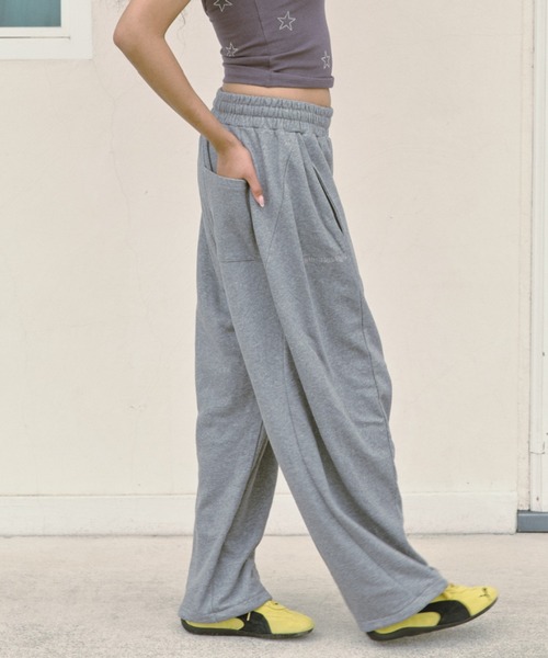 パンツ HTH Glitter Heart Logo sweat pants HTH glitter heart logo sweat pants