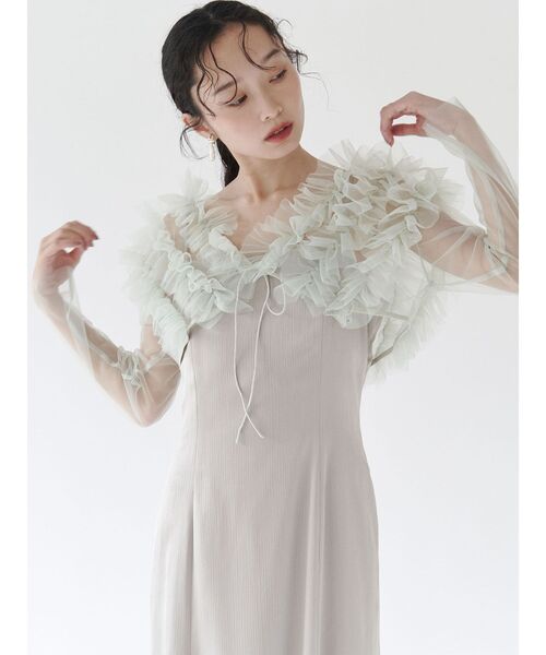 LAGUNAMOON | LADYチュールボレロキャミワンピース - Buyee, an