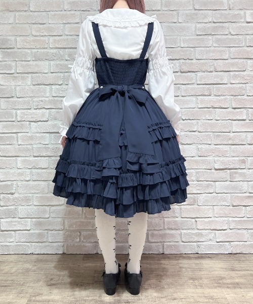 Chalmiere♡レースアップフリルジャンスカ♡ レースアップフリルジャンスカ | Chalmiere | axes femme onlineshop