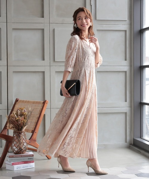 専用【即日発送】【フォロー割】ブラックレースの透け感♡ワンピースドレス♡長袖♡L 楽天市場】タイトワンピース レース切替 袖レース レース