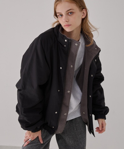 EMMA CLOTHES | リバーシブル ナイロン×フリース オーバートラック