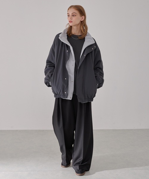 EMMA CLOTHES | リバーシブル ナイロン×フリース オーバートラック
