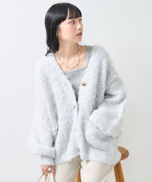 mideal フラッフィーシアーカーディガン mideal フラッフィーシアーカーディガン（mideal カーディガン