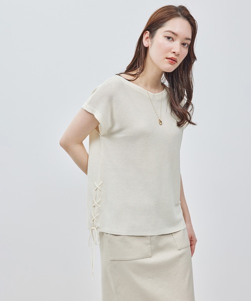 トップス el index tシャツ 「7色展開/XS-LLサイズ」ボートネックリブ