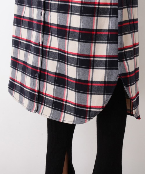 Opaque Clip 洗える Bigネルチェックロングシャツワンピース Buyee An Online Proxy Shopping Service Shop At Zozotown Bot Online