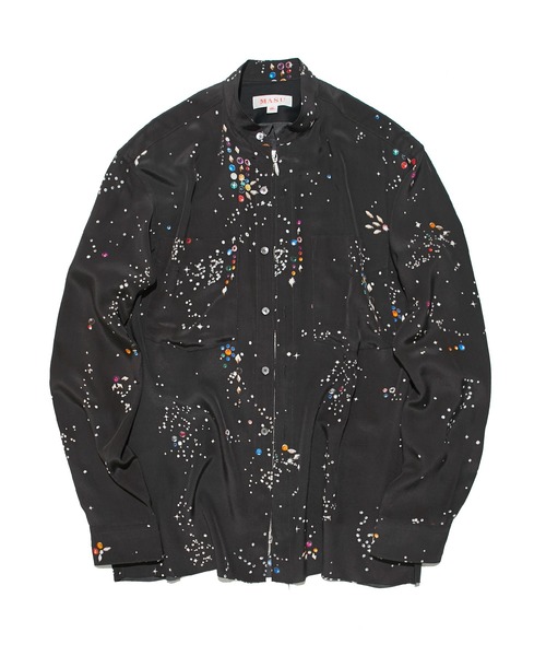 MASU | 【MASU/エムエーエスユー】ZIP-UP GALAXY SILK SHIRT - Buyee