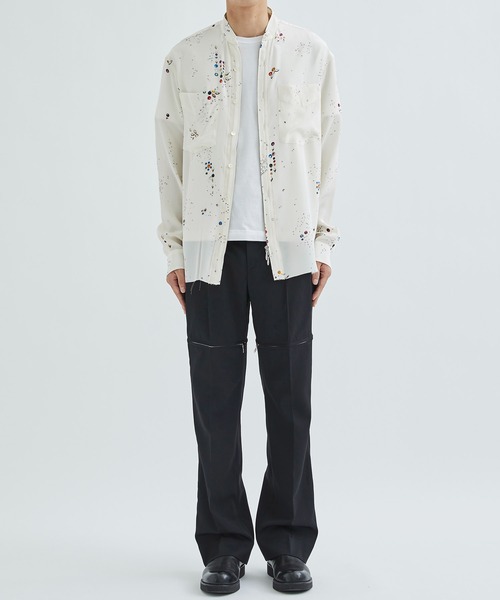 MASU | 【MASU/エムエーエスユー】ZIP-UP GALAXY SILK SHIRT - Buyee