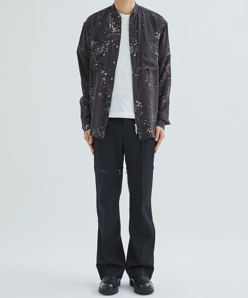 MASU | 【MASU/エムエーエスユー】ZIP-UP GALAXY SILK SHIRT - Buyee