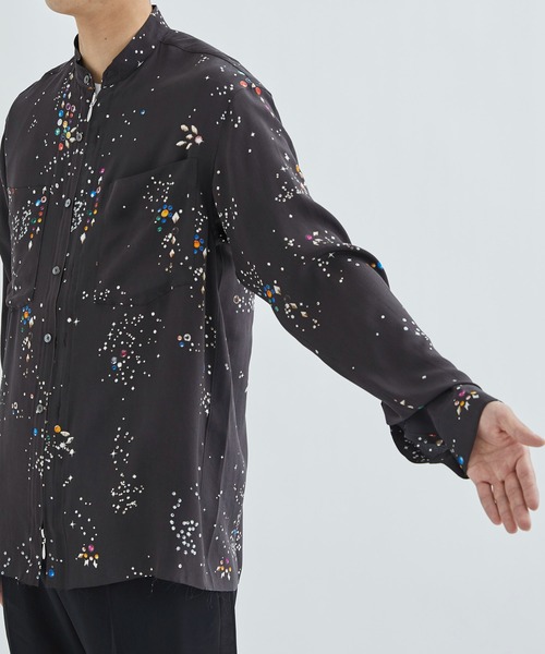 MASU | 【MASU/エムエーエスユー】ZIP-UP GALAXY SILK SHIRT - Buyee