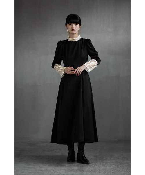 etoll. ダークグリーン フレアドレス ETOLL. | バック刺繍フレアドレス - Buyee, an Online Proxy Shopping