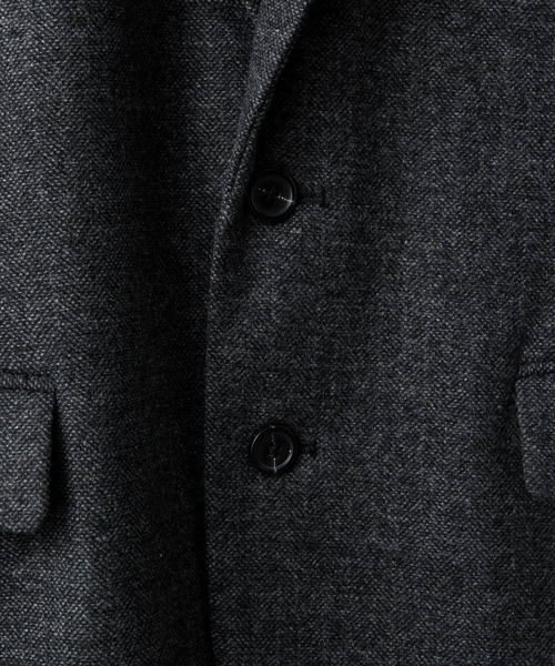CLEL | 【CLEL】Wool Blend Herringbone Tweed Tailored Jacket