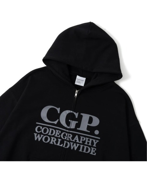 CODEGRAPHY | Square Logo Zip Hoodie - Buyee, an Online Proxy
