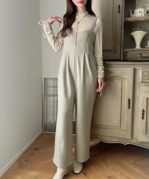 【逸品】・【サステナブル】ペプラムロンパース 逸品】・【サステナブル】ペプラムロンパース | アダムエロペ