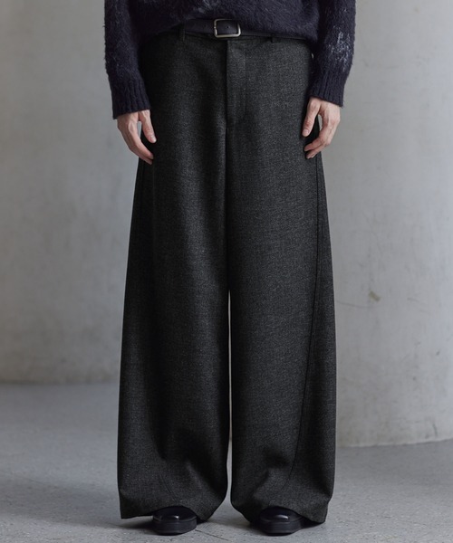 MUKAI WOOL SEMI-FLARE PANTS MUKAI WOOL SEMI-FLARE PANTS - メルカリ