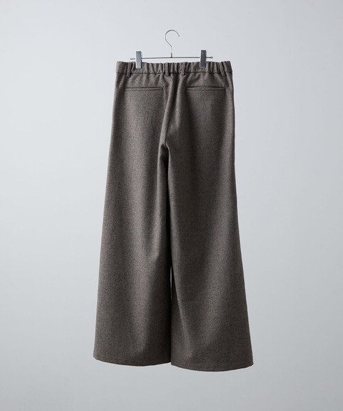 【CLEL】 ウールブレンド ヘリンボーンツイード3Dパンツ XSサイズ CLEL】Wool Blend Herringbone Tweed 3D Pants / ウールブレンド