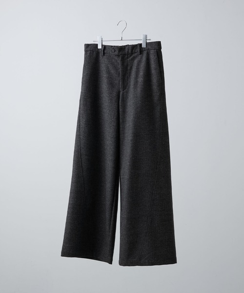 CLEL | 【CLEL】Wool Blend Herringbone Tweed 3D Pants / ウール