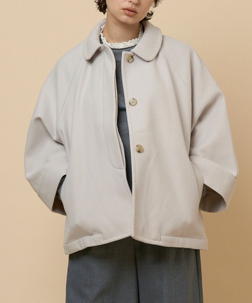 NIMES ショート コート ソフトメルトン ショートコート （その他アウター）｜＊＊NIMES