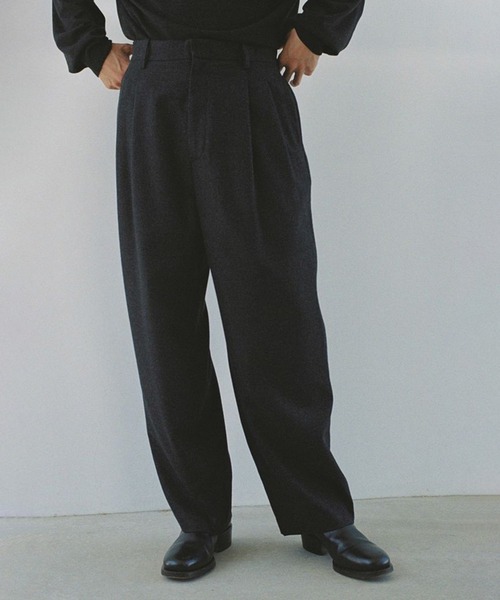 パンツ LIDNM wool milled ivy pants LIDNM】WOOL MILLED IVY PANTS