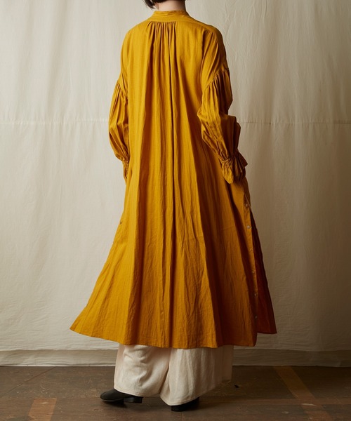 SUZUKI TAKAYUKI | puff-sleeve shirt dress - Buyee, an Online