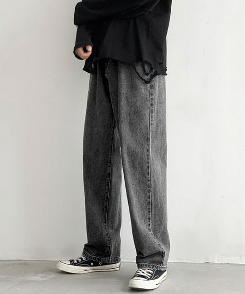 yass BELTED DENIM TROUSER USED 