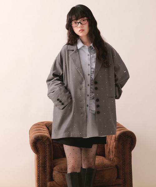 新品 loin nuit nuance button lace jacket LOIN NUIT | nuance button lace jacket / ニュアンスボタンレース