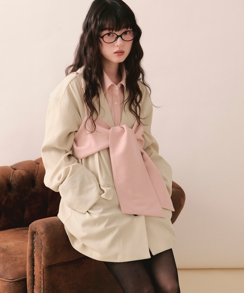 LOIN NUIT | nuance button lace jacket / ニュアンスボタンレース