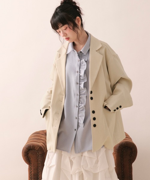 LOIN NUIT | nuance button lace jacket / ニュアンスボタンレース