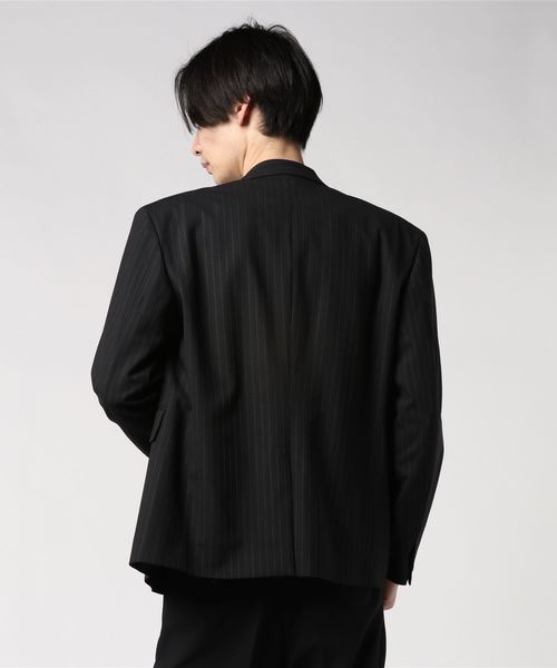 JUHA | 【JUHA】STRIPE DOUBLE BREASTED JACKET / 10090301 - Buyee 