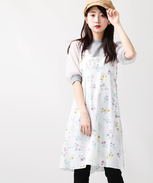 Wego Wego フラワーランジェリーキャミワンピース Buyee An Online Proxy Shopping Service Shop At Zozotown Bot Online