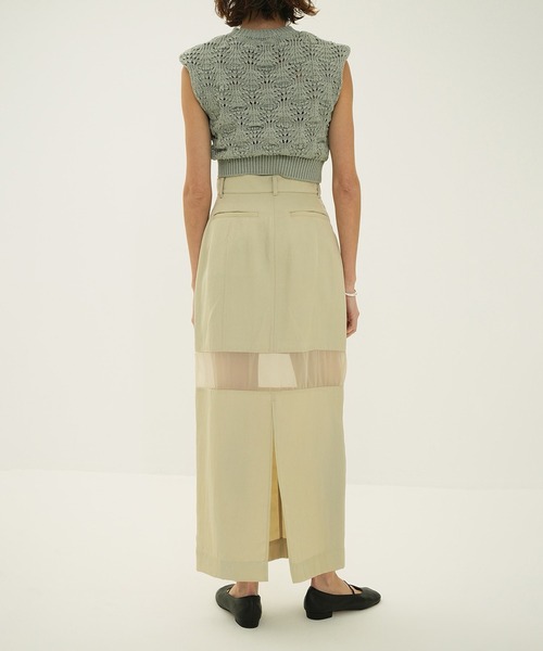 CLANE | SHEER SWITCHING STRAIGHT SKIRT - Buyee, an Online Proxy