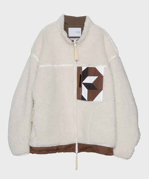 YOSHIOKUBO | 【yoshiokubo/ヨシオクボ】PATCHWORK PK BOA BLOUSON 