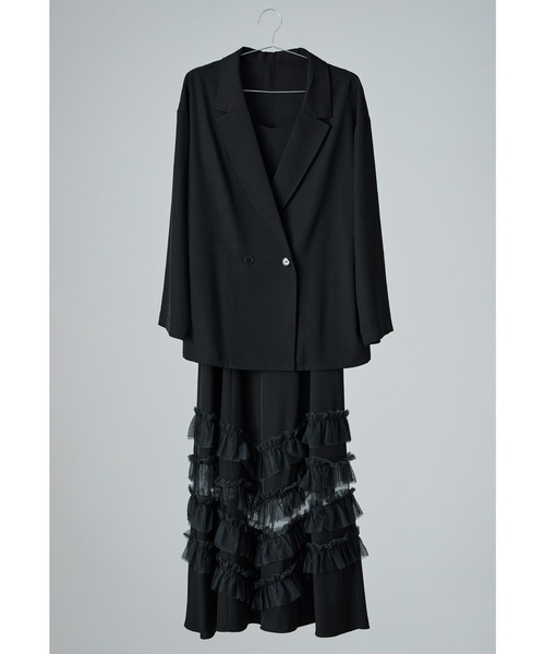 NIANA | トランスペアレントヘムセットアップドレス 2点セット