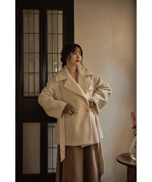 MIDEAL | shaggy middle coat / シャギーミドルコート - Buyee, an 