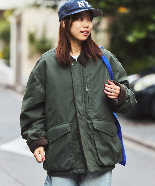 FREAK'S STORE | 襟コーデュロイ切り替え コットンナイロンブルゾン