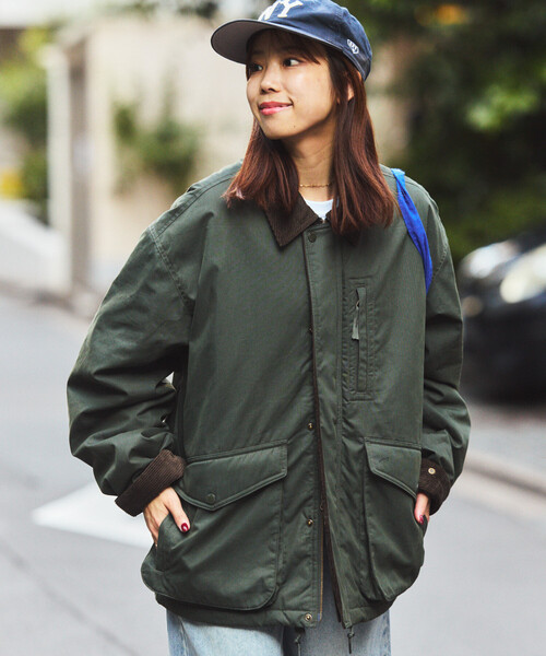 FREAK'S STORE | 襟コーデュロイ切り替え コットンナイロンブルゾン