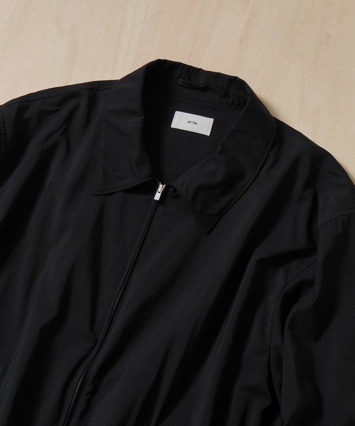 ATON | 【ATON/エイトン】MAT AIRLY NYLON FLIGHT JACKET - Buyee, an