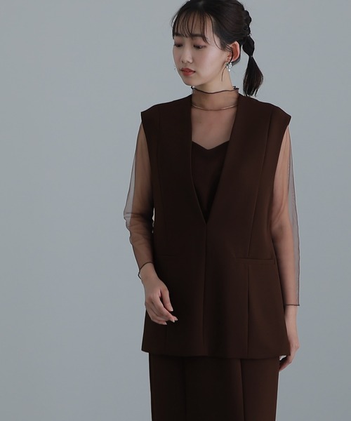 ATLO | ミモレ丈&袖ありフォーマルジレ付きセレモニー結婚式