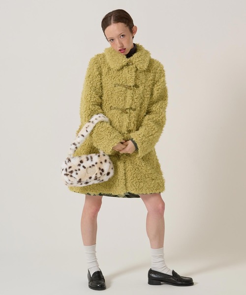 フェイクファー ダッフルコート TINA：JOJUN 新品未使用 TINA：JOJUN | フェイクファー ダッフルコート TINA：JOJUN - Buyee